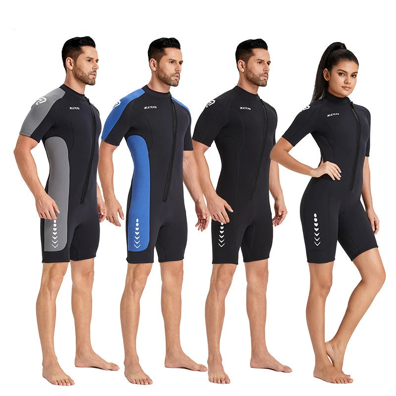 3mm Short Sleeve Diving Wetsuit for Men & Women