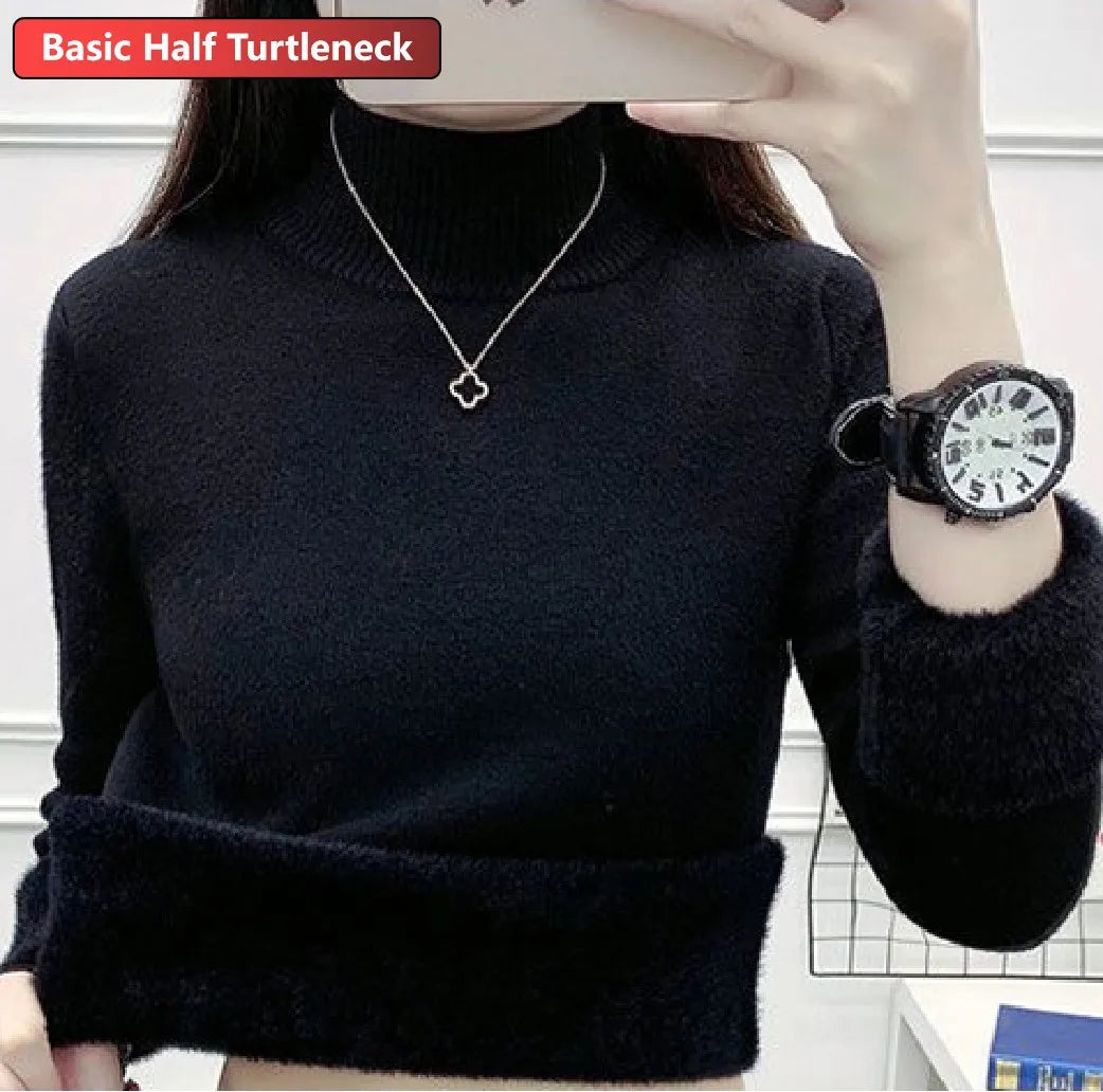 Turtleneck Winter Sweater for Women: