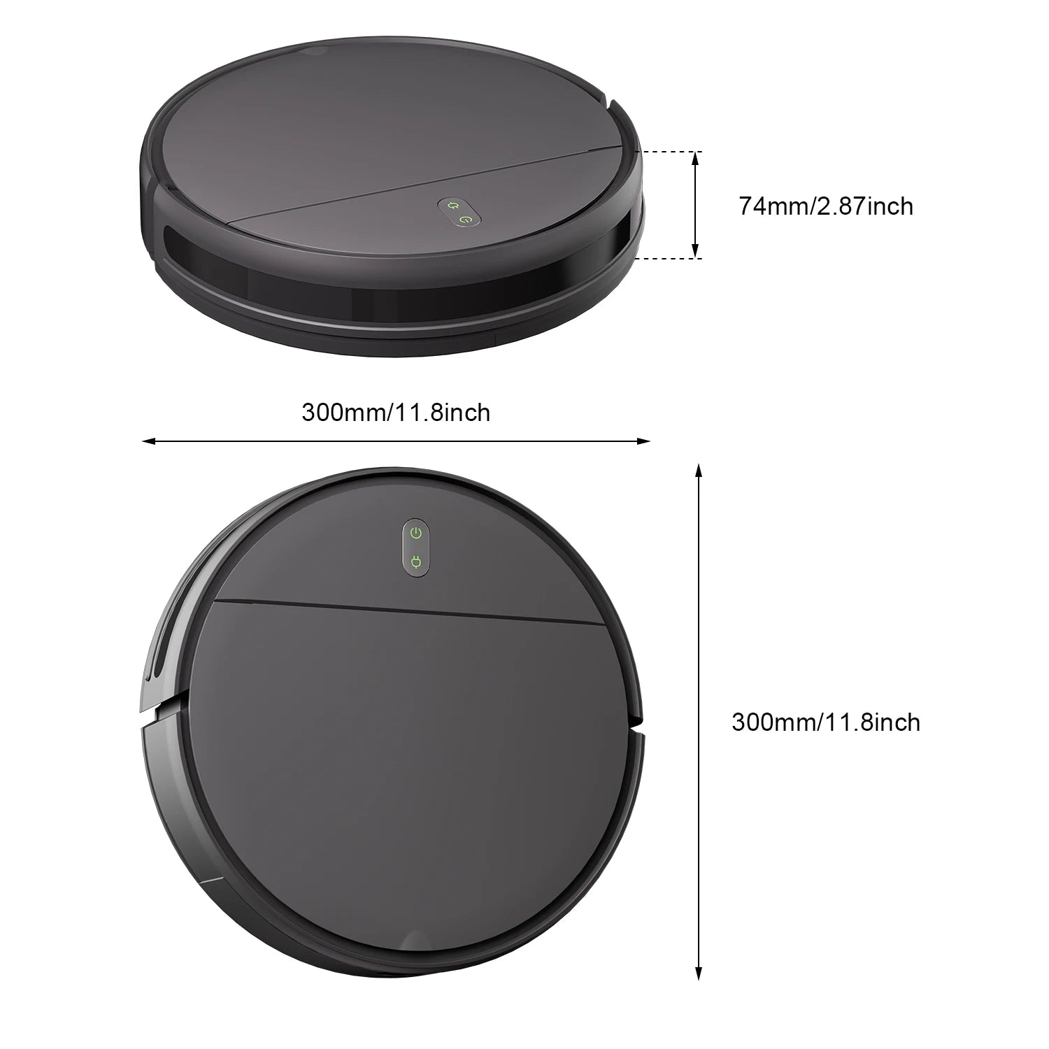 GOOVI 6000Pa Robot Vacuum Cleaner – App-Controlled with Wet Mopping & Auto Charging