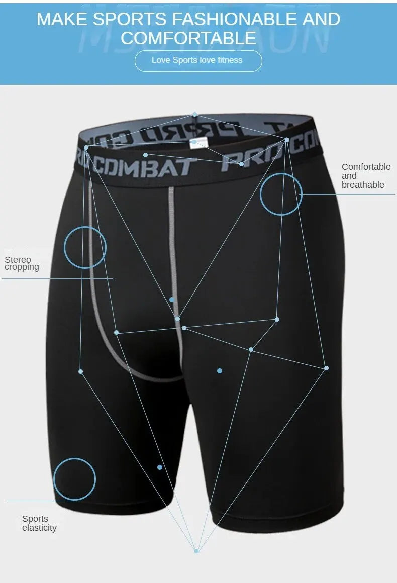 Men's Compression Sports Leggings & Shorts