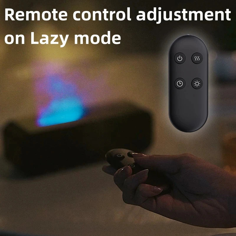 Simulated Flame Aromatherapy Diffuser with Remote Control