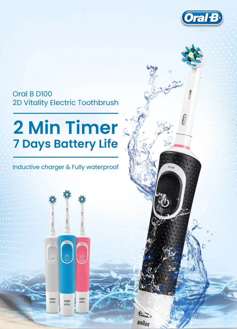 Oral-B D100 Electric Toothbrush – Vitality Cleaning