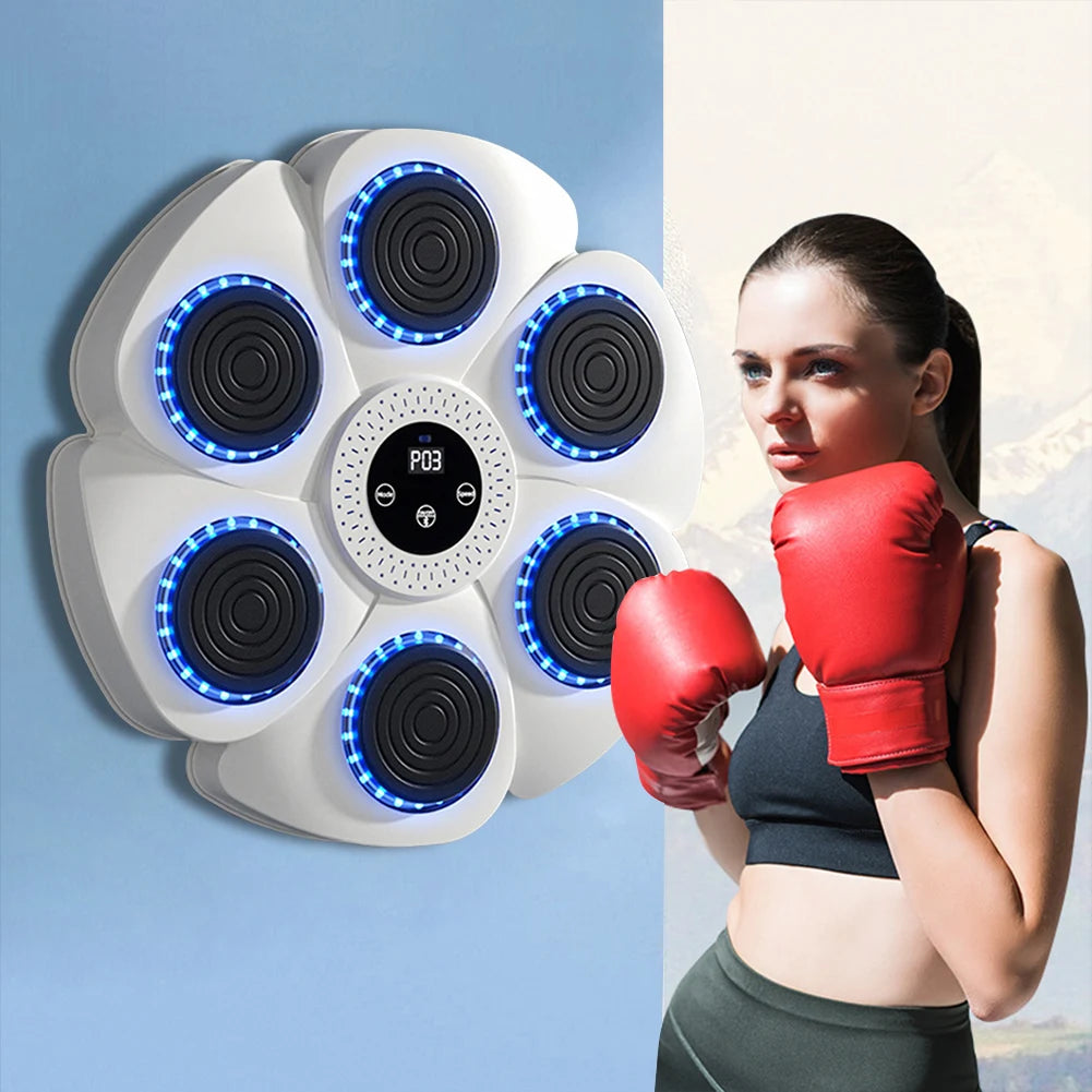 Music Boxing Machine – Adjustable Smart Bluetooth Boxing Wall Target