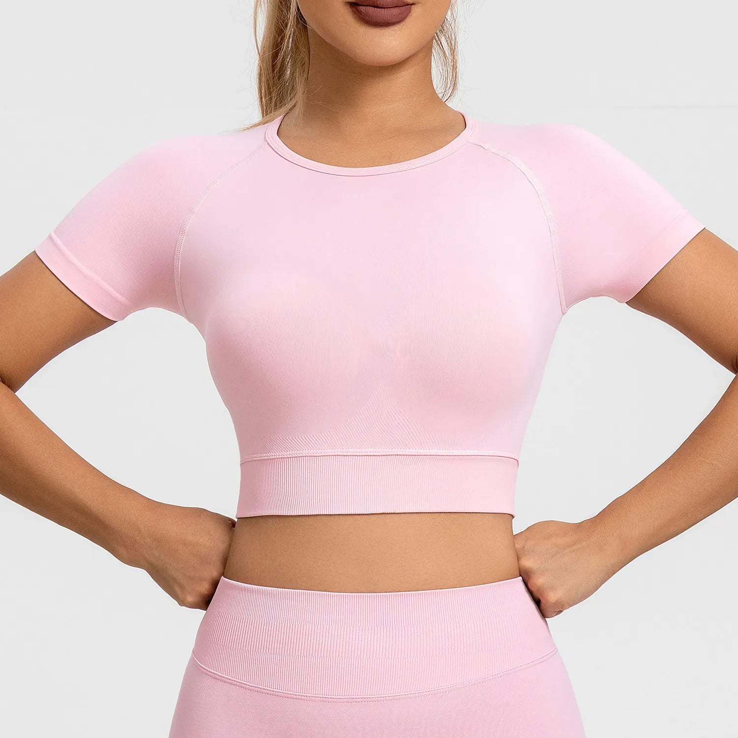 NCLAGEN Impact Seamless Crop Top – Women's Gym & Yoga Tee