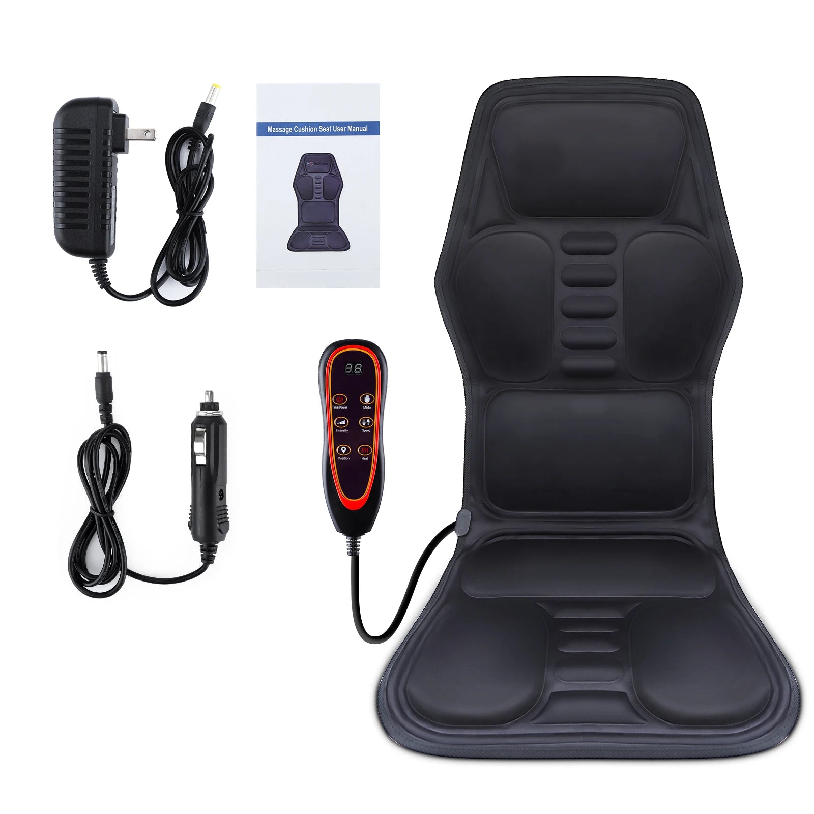 Electric Infrared Back Massager Chair Cushion – Full-Body Relief