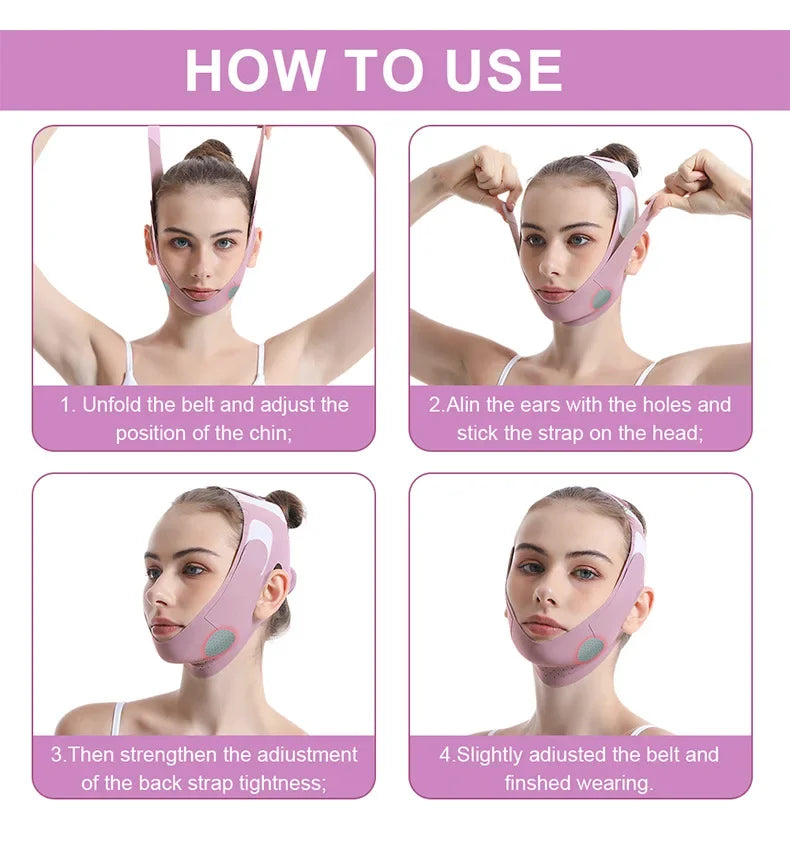 Graphene Face Slimming Bandage V-Line Face Shaper Facial Chin Cheek Lifting Belt Anti Wrinkle Face Lift Up Strap Skin Care Tools