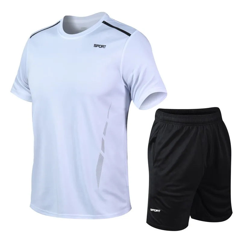 CHRLCK Men's Quick-Dry Running Set – Breathable Fitness Suit