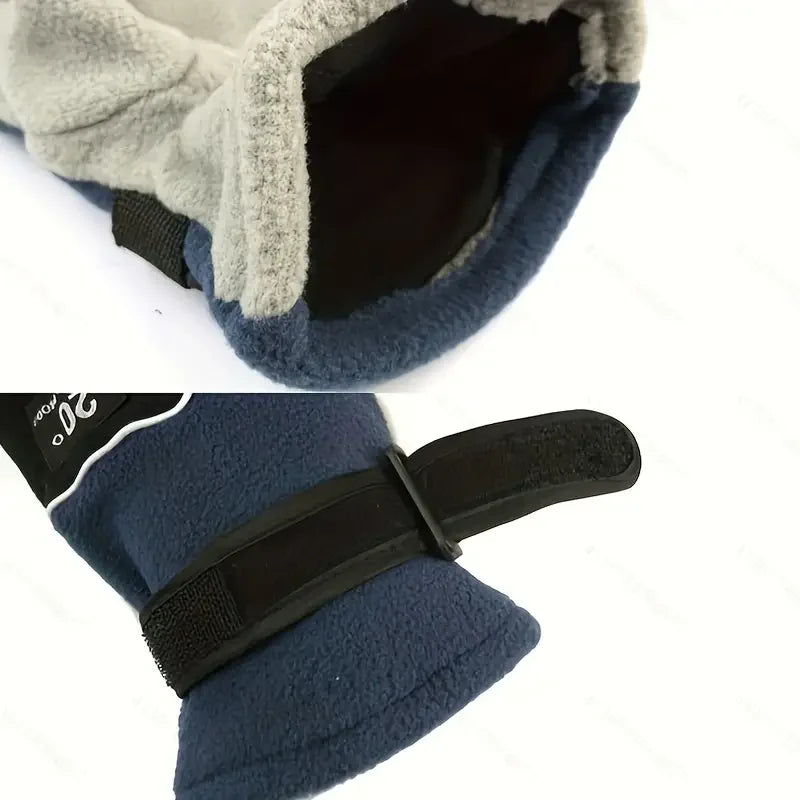 Full Finger Fleece Winter Gloves: