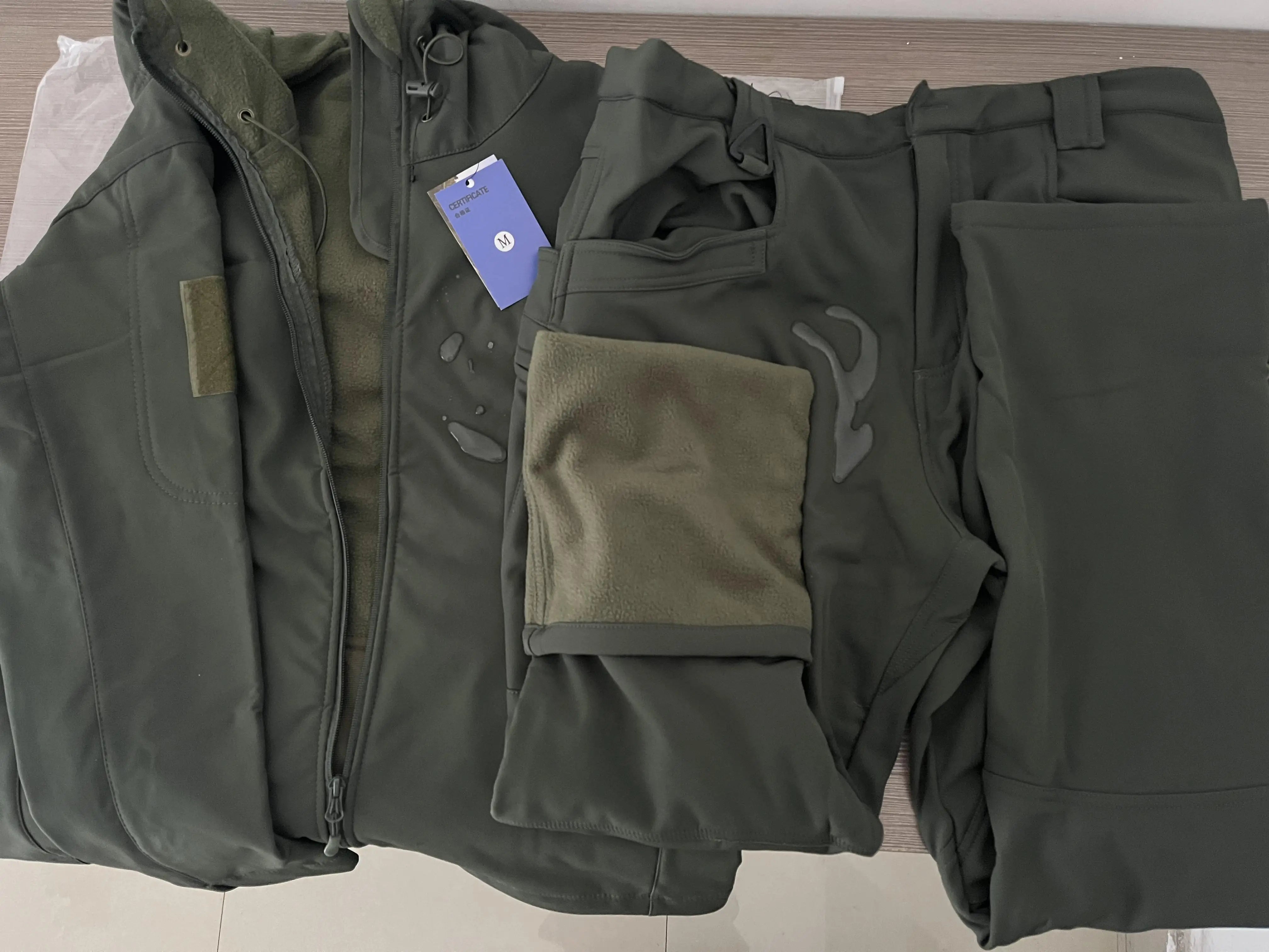 Men's Softshell Tactical Waterproof Jacket & Pants Set