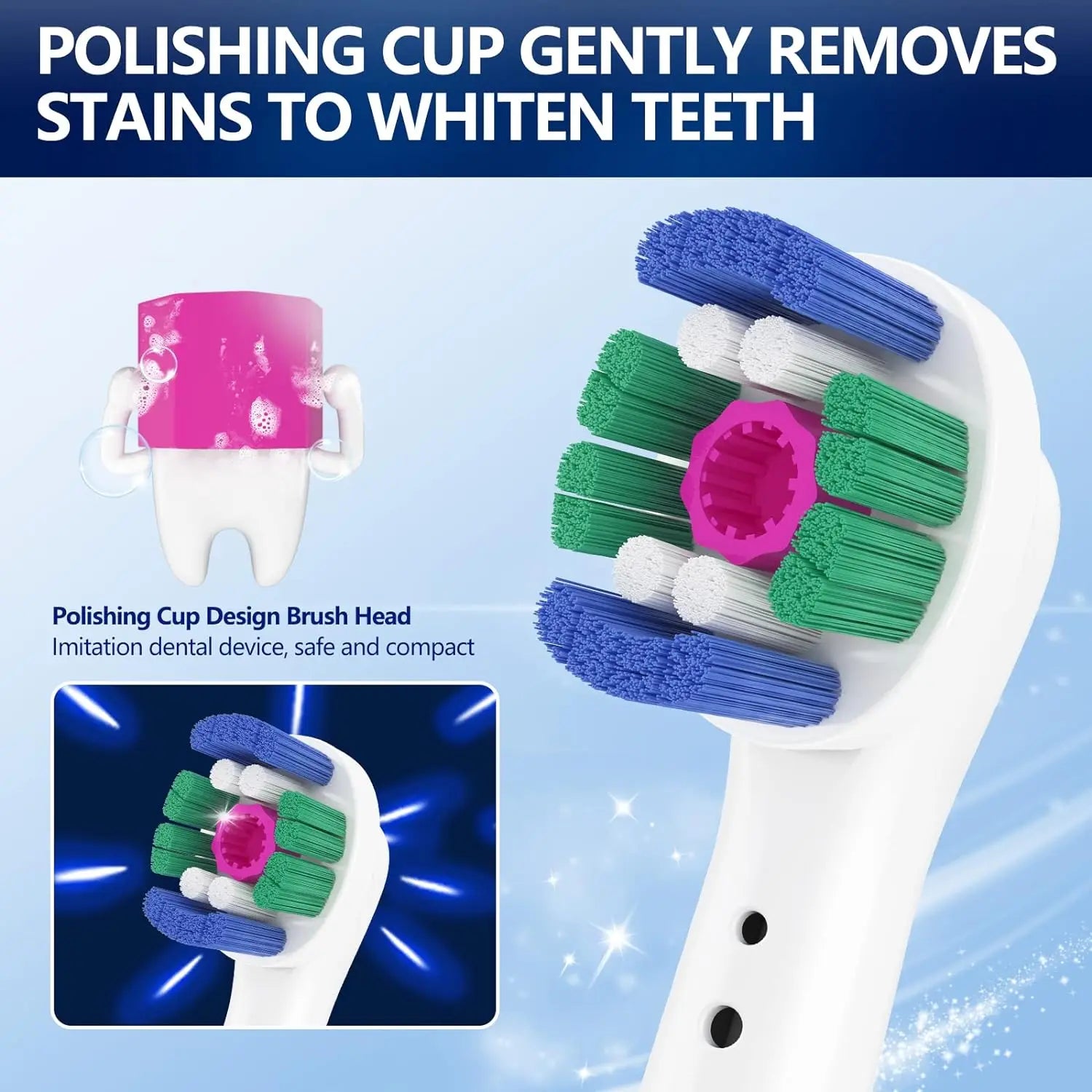 Upgrade Your Oral Care with 16/20PCS Brush Heads for Oral B Electric Toothbrush!