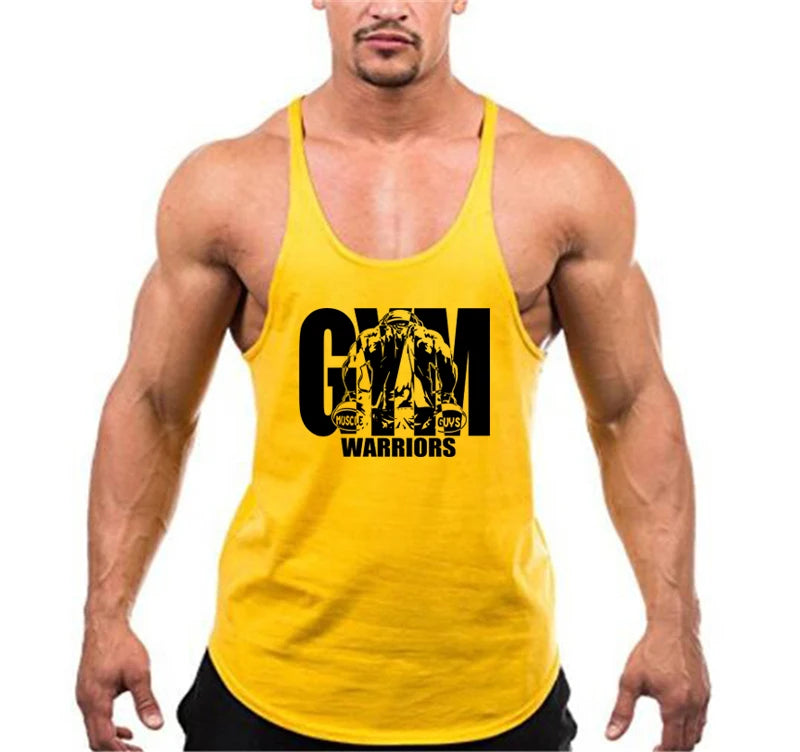Men's Gym Y-Back Tank Top – Sleeveless Bodybuilding Vest