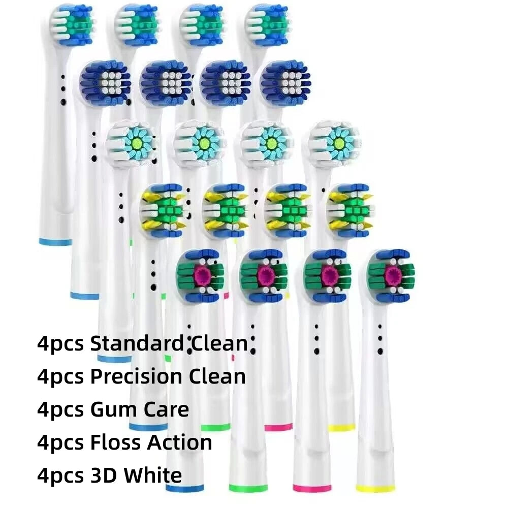 Upgrade Your Oral Care with 16/20PCS Brush Heads for Oral B Electric Toothbrush!