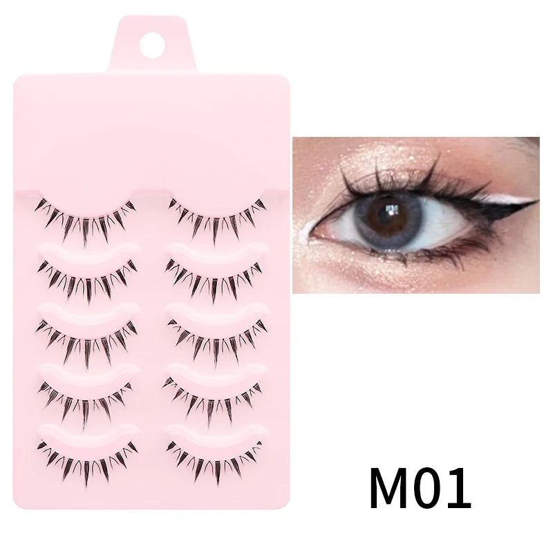 New Manga Lashes - Soft Natural Thick False Eyelashes
