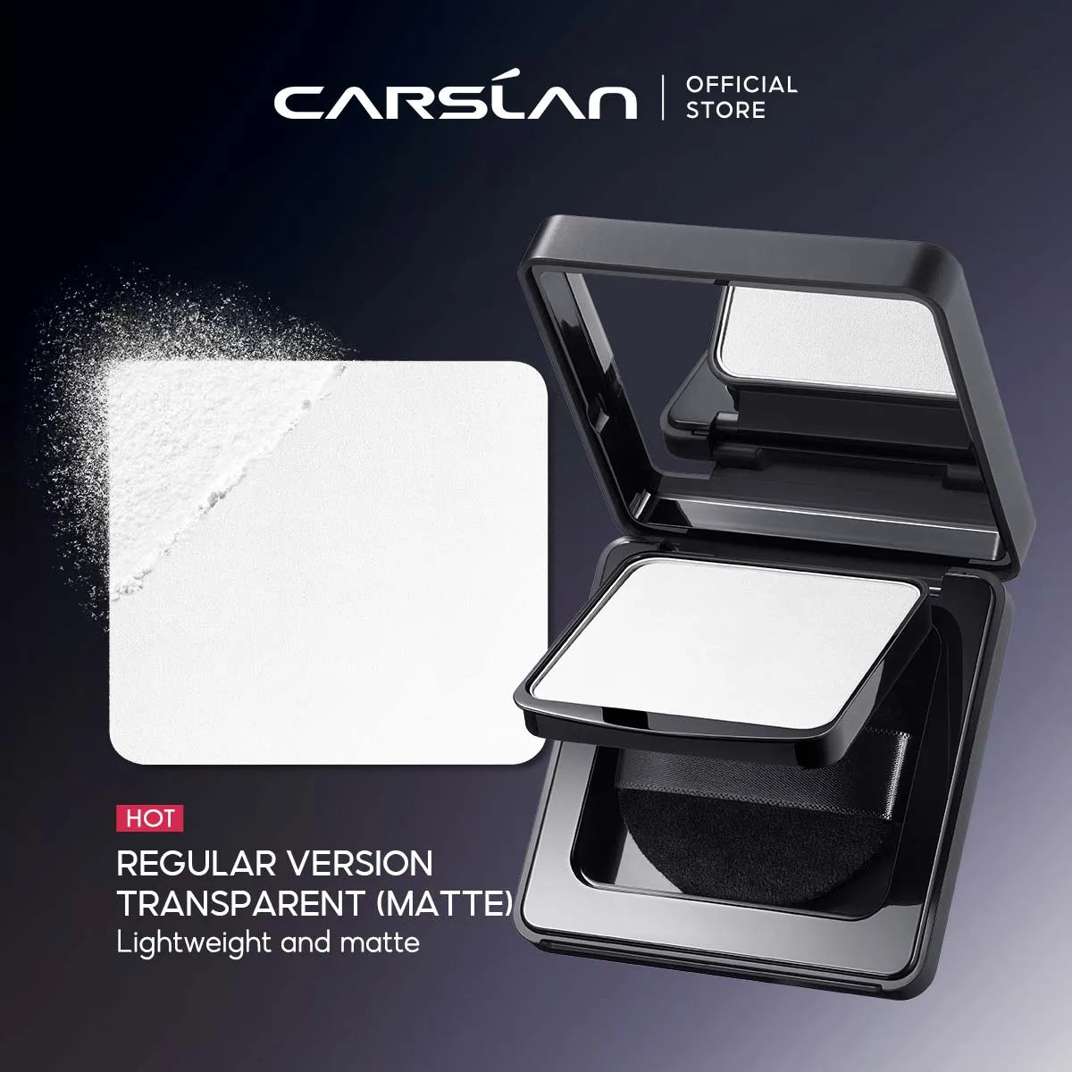 : CARSLAN Stay Matte Pressed Powder – 24H Oil Control & Long-Lasting Setting Powder