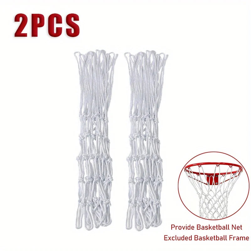 1/2PCS Basketball Hoop Net – Heavy-Duty, 12 Loops, Outdoor Replacement Net