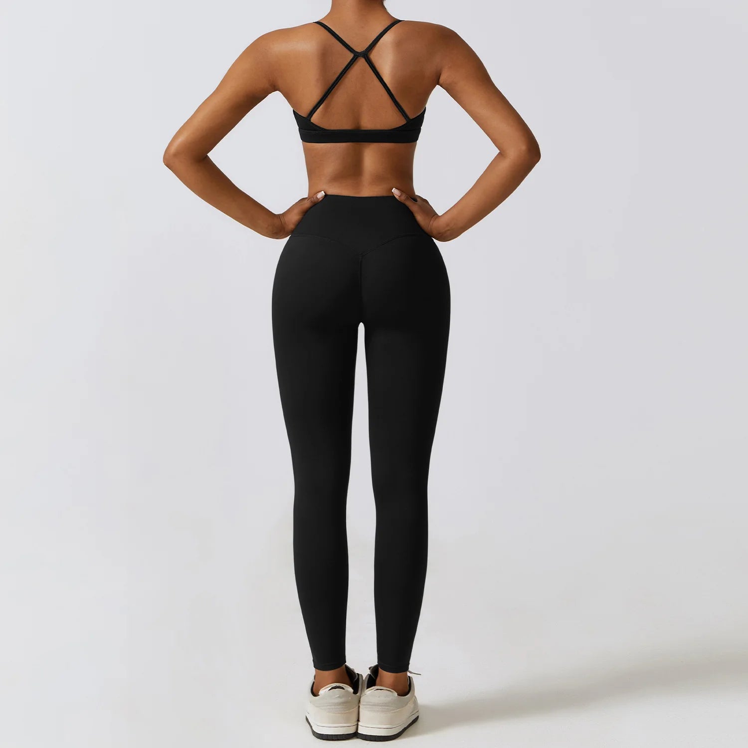 Women's Seamless Yoga Set – Leggings & Crop Top Workout Outfit