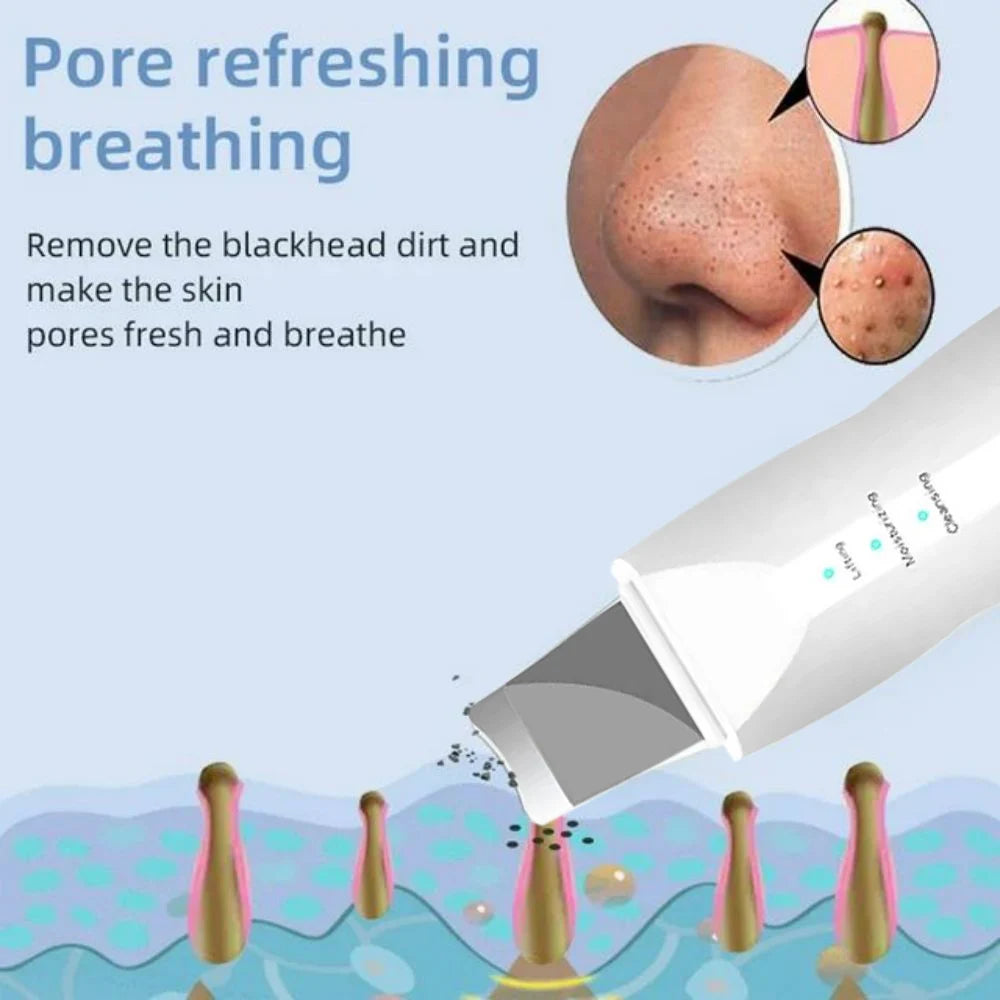 Ultrasonic Skin Scraper Pore Cleaning Machine: