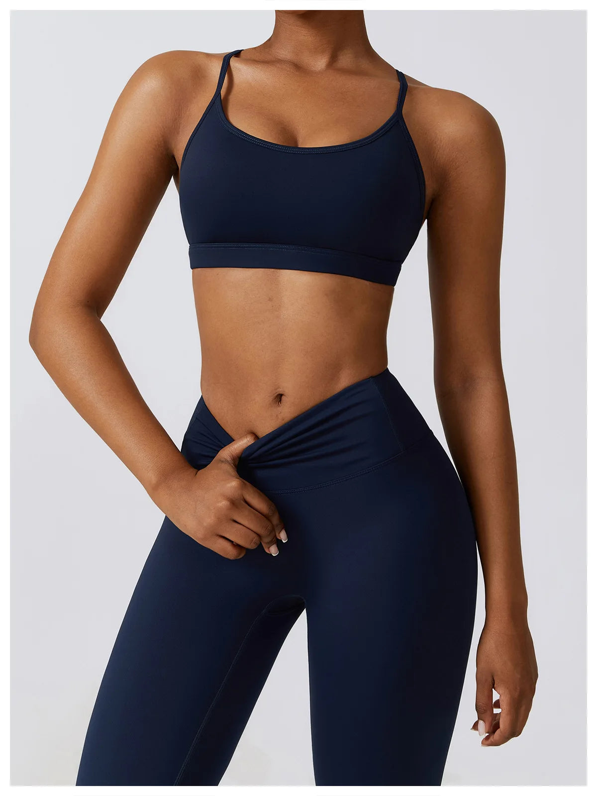 Women's Seamless Yoga Set – Leggings & Crop Top Workout Outfit