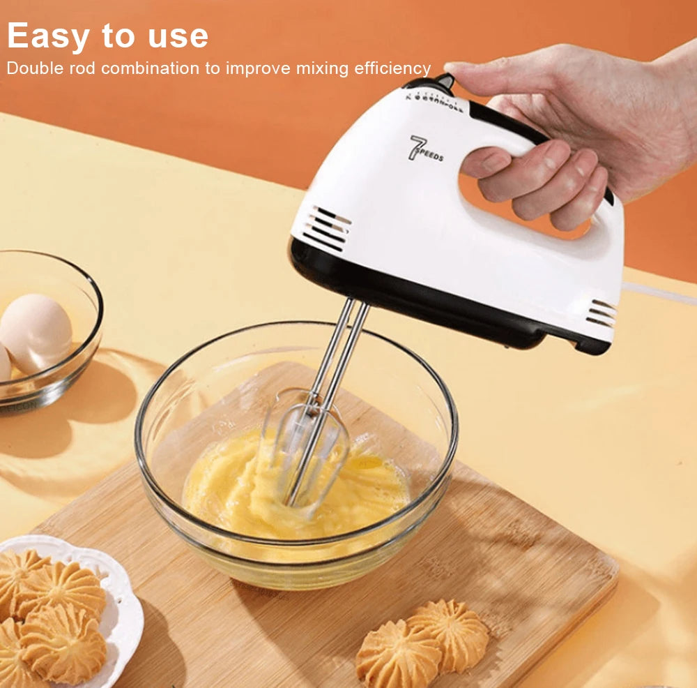 Electric Hand Mixer – Portable Cream & Pastry Blender with Automatic Egg Beater