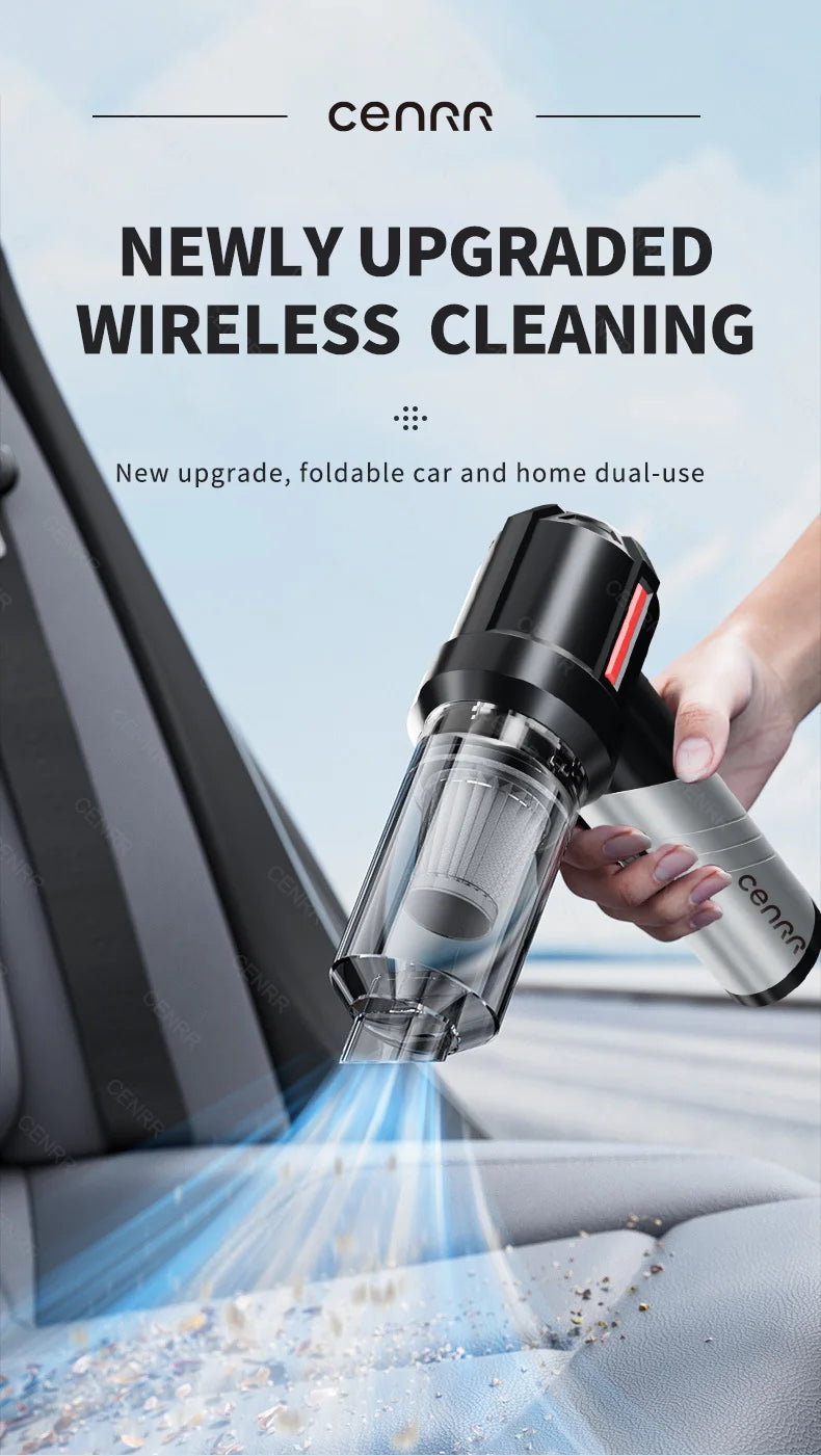 CENRR High-Pressure Cordless Car Vacuum Cleaner