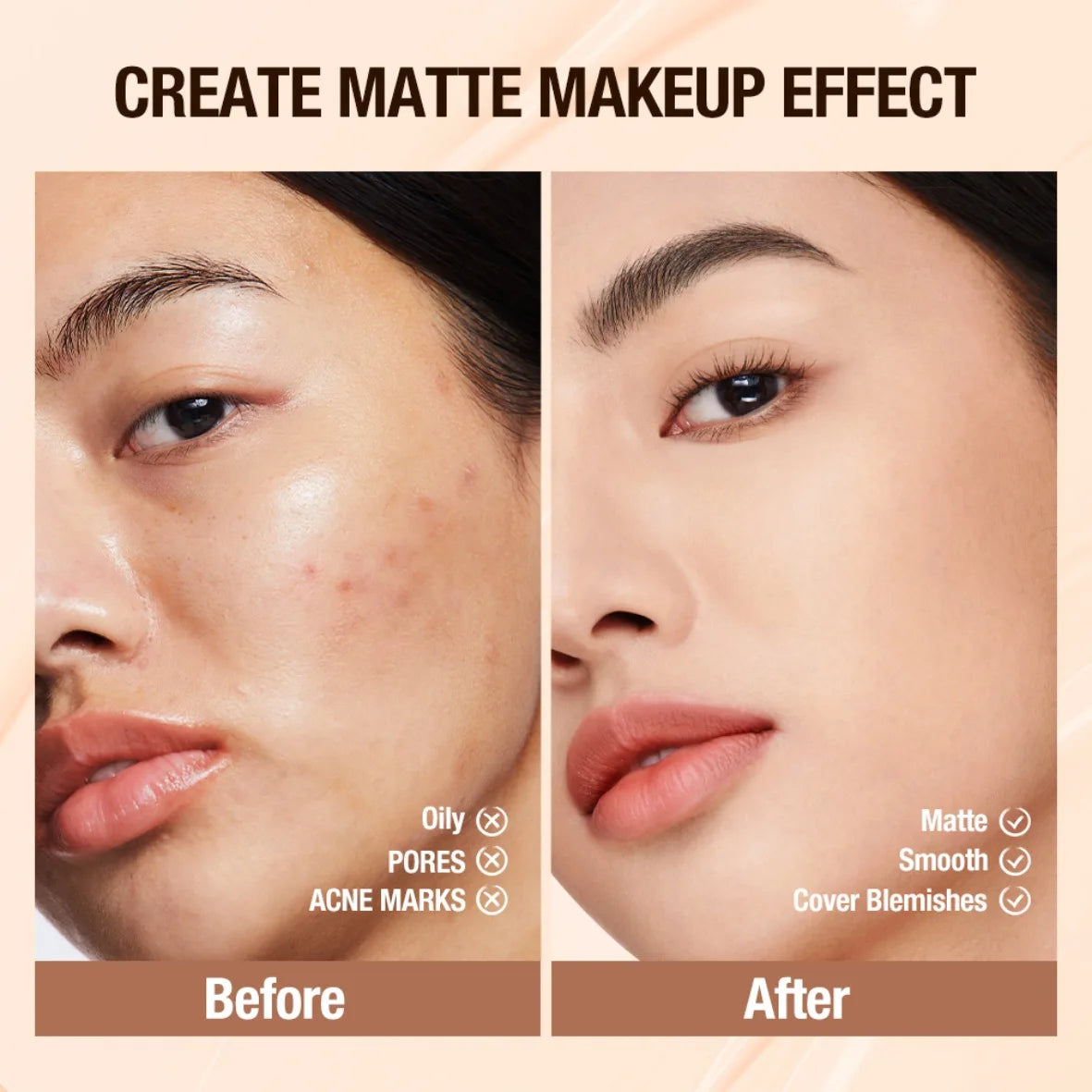6-Color Full Coverage Liquid Concealer Stick
