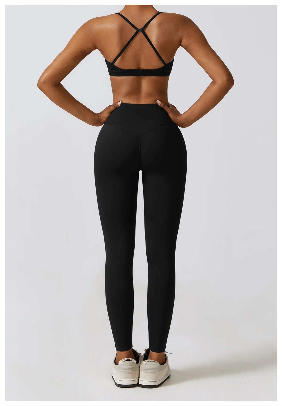 Women's Seamless Yoga Set – Leggings & Crop Top Workout Outfit