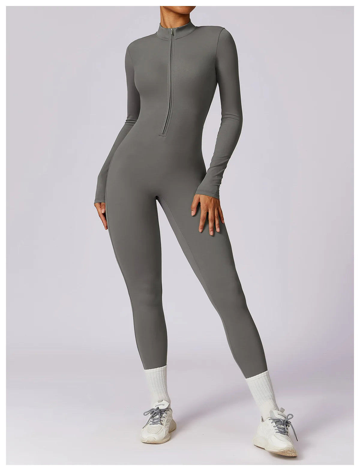 Women's Summer Zipper Workout Jumpsuit – Short Sports Tracksuit