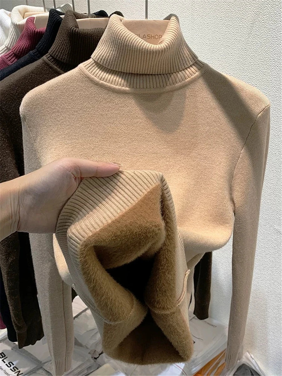 Turtleneck Winter Sweater for Women: