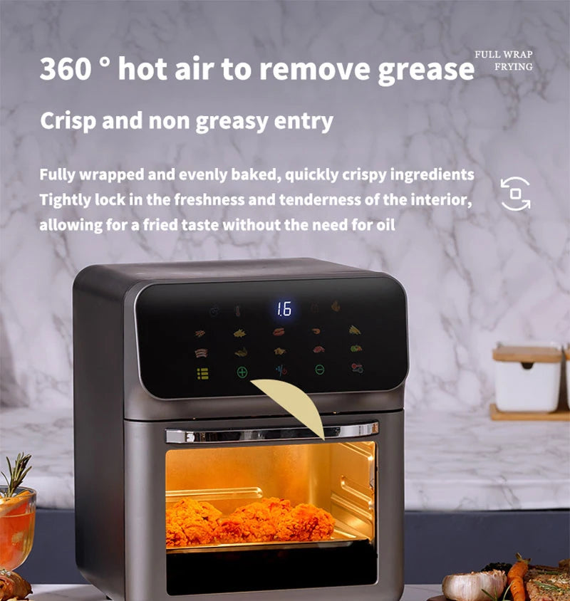 10L Large Capacity Oil-Free Air Fryer Oven