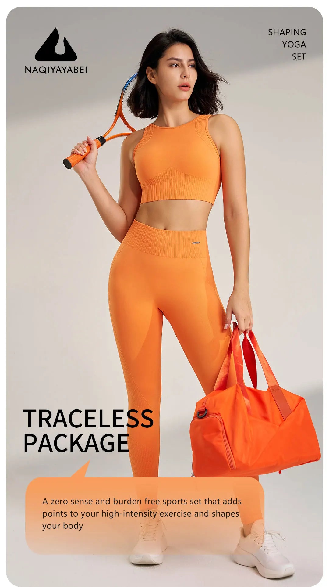Women's Seamless Yoga Set – High-Waisted Leggings & Top