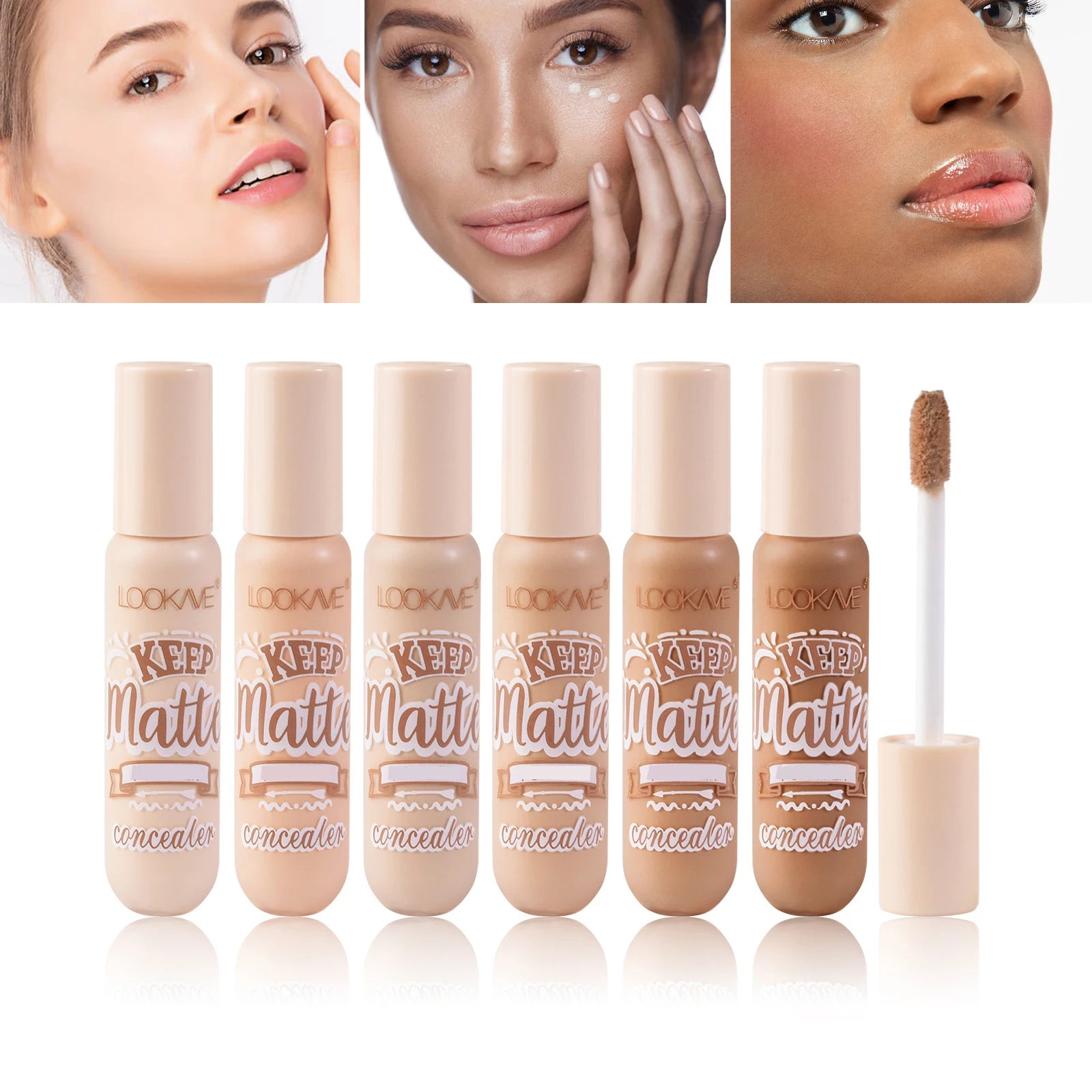 6-Color Full Coverage Liquid Concealer Stick
