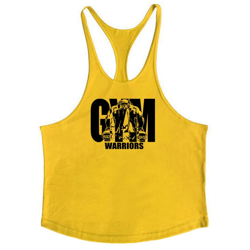 Men's Gym Y-Back Tank Top – Sleeveless Bodybuilding Vest
