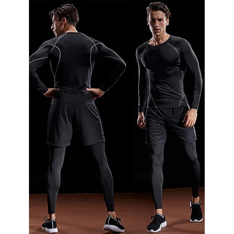Men's Compression Long Sleeve Training T-Shirt – Athletic Workout Top