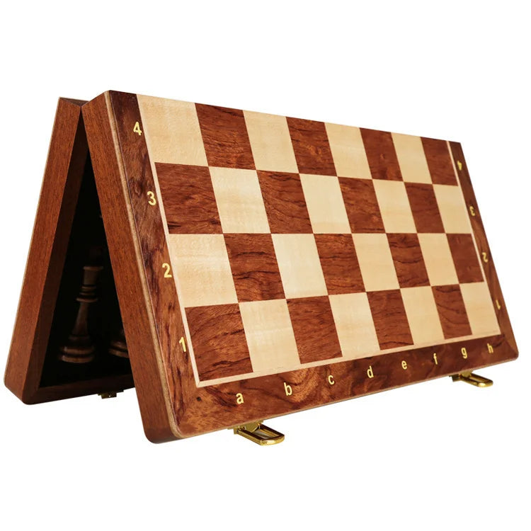Top-Grade Wooden Chess Set – Classic Folding Board Game