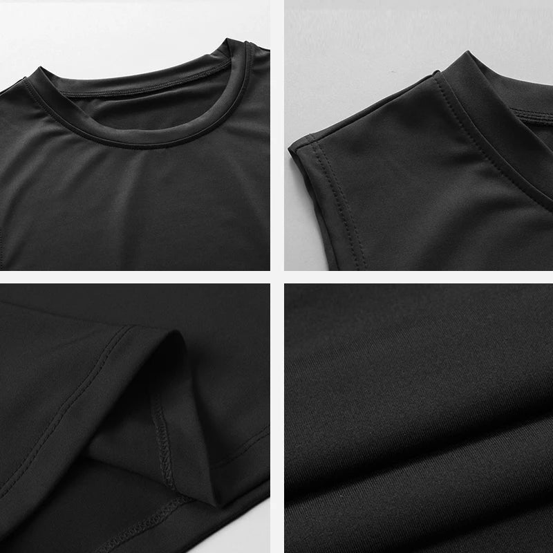 Men's Compression Workout Tank – Quick-Dry, Sleeveless Sports Vest