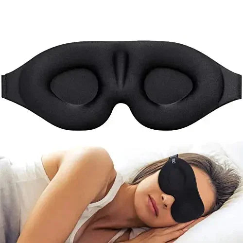 Sleep Better with the 3D Contoured Eye Mask!