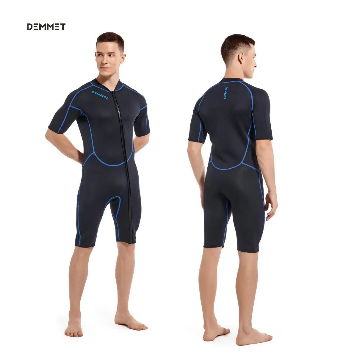 DEMMET 1.5mm Short Sleeve Neoprene Wetsuit for Men & Women