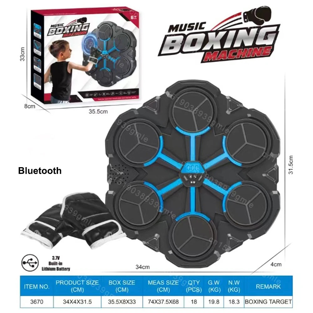 Smart Bluetooth Music Boxing Machine – Home Fitness Wall Target