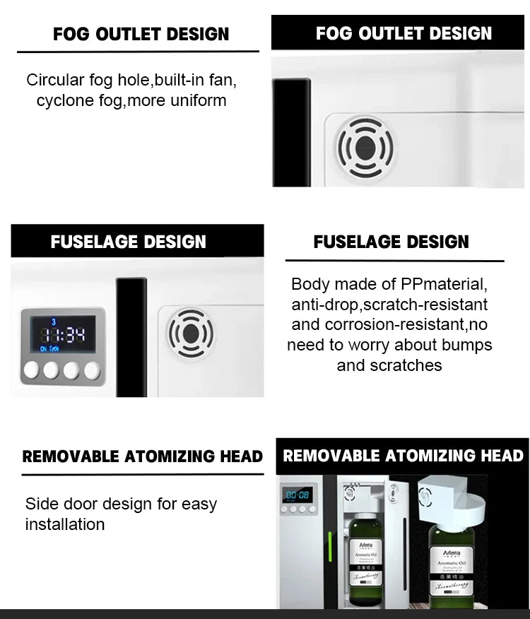 Essential Oil Aroma Diffuser - Bluetooth Control Air Freshener for Home, Hotel, and Office