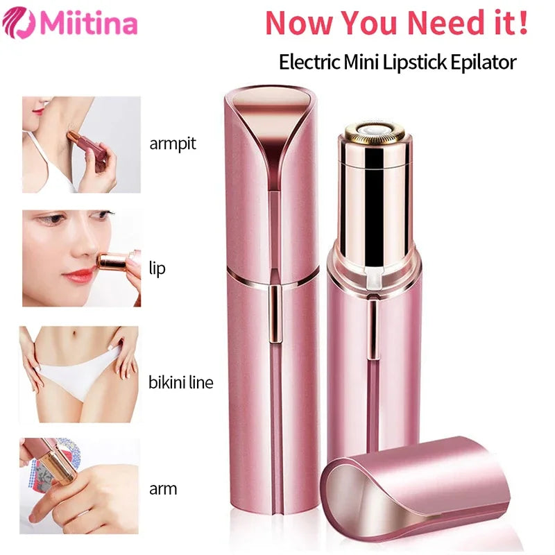 Portable Electric Eyebrow Trimmer for Women Painless Eyebrow Automatic Hair Removal Machine for Shaving and Nose Hair Beauty