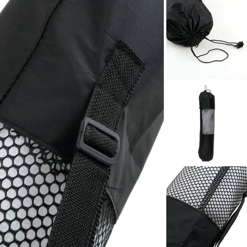 Portable Yoga Mat Bag – Breathable Mesh with Adjustable Straps