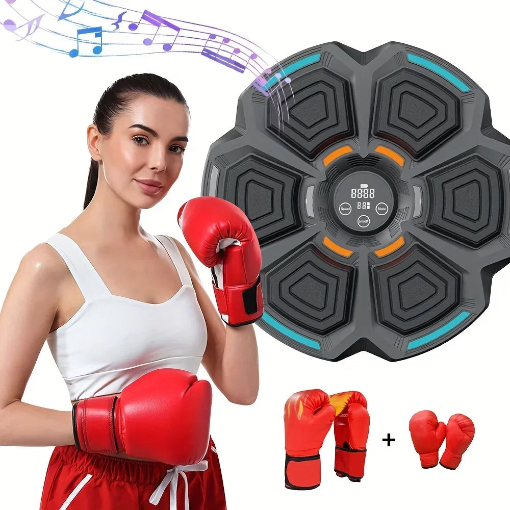 Smart Music Boxing Machine With Boxing Gloves Wall-Mounted Punching Trainer For Adults Kids Bluetooth-compatible Boxing Equipmen