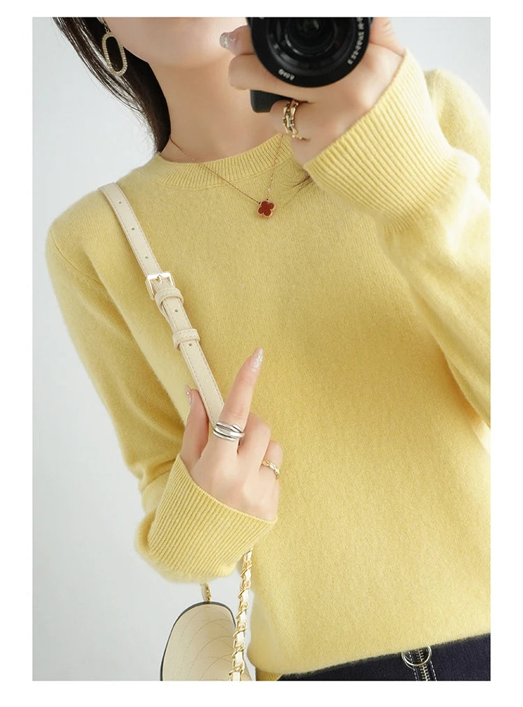 Autumn and Winter Cashmere Sweater for Women: