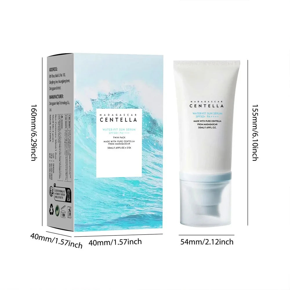 50+ SPF Centella Facial Sunscreen – Moisturizing & Whitening