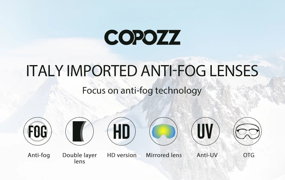 COPOZZ Outdoor Sports Ski Goggles