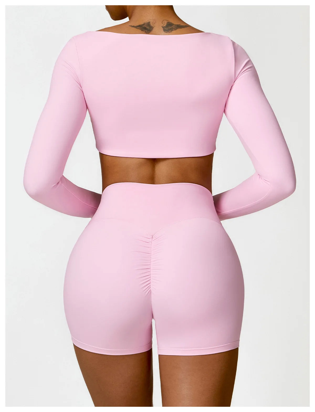 Women's 2PCS Quick-Dry Yoga Set – Long Sleeve Sports Shirt & Leggings