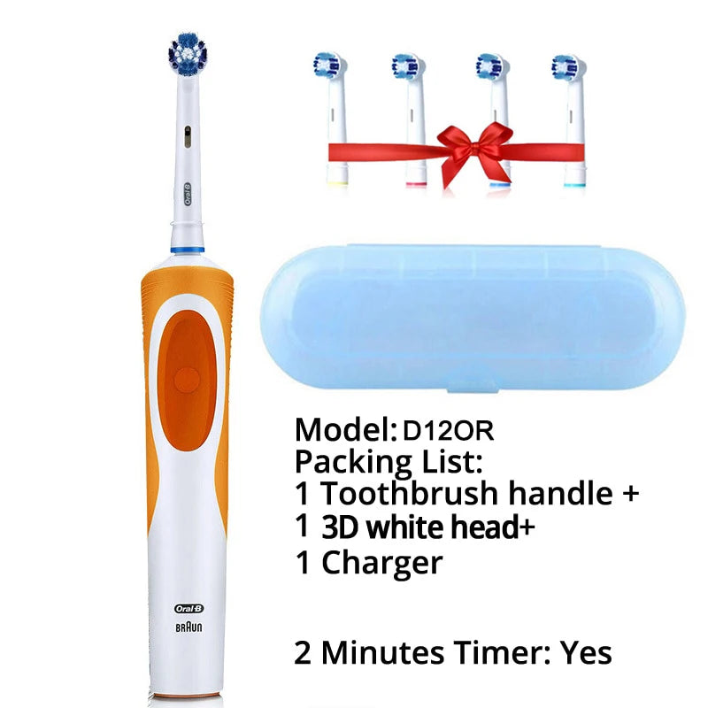 Oral B Rechargeable Electric Toothbrush Vitality Oral Hygiene Precian Clean Toothbrushes Rotating 3D White Teeth Whitening Brush