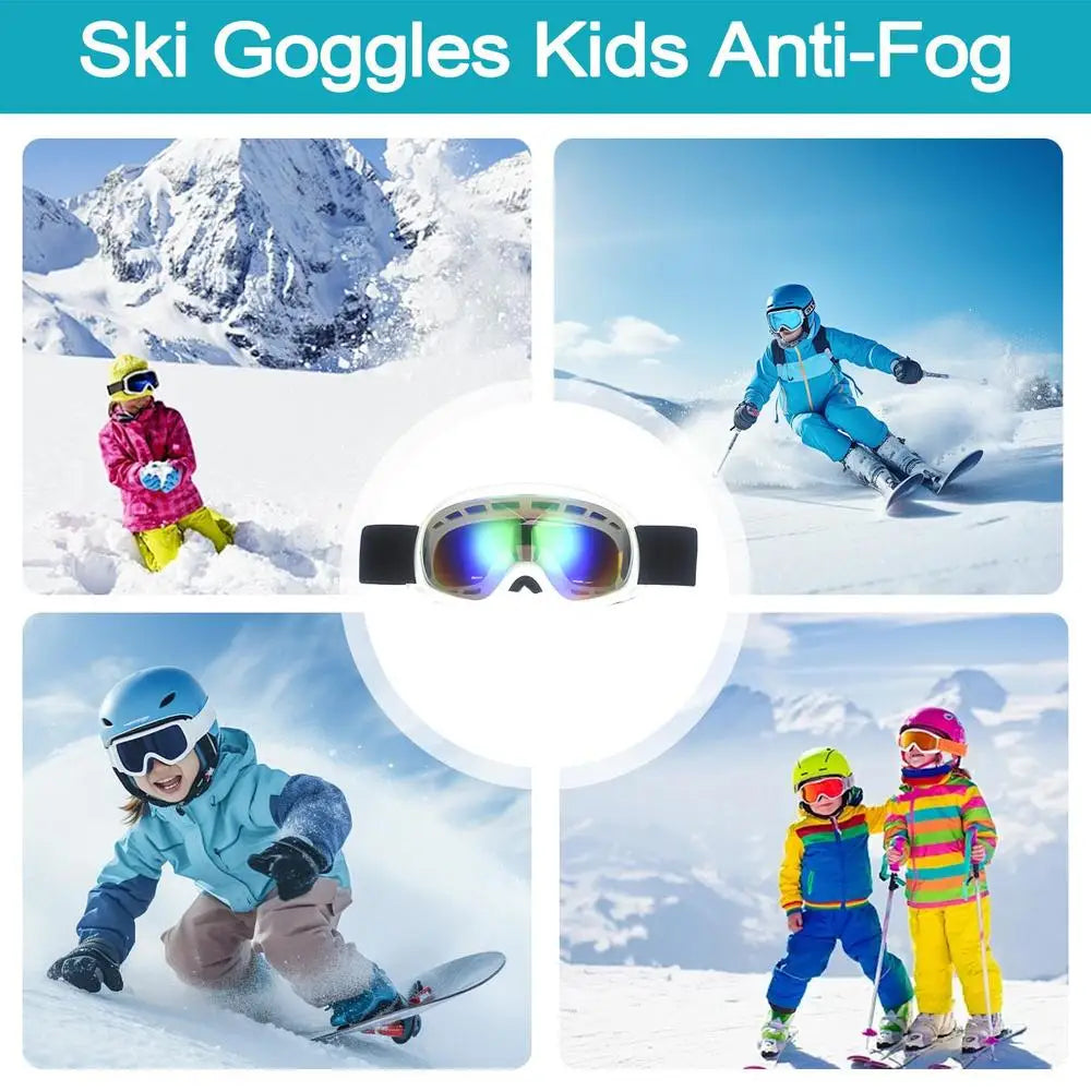 Kids Ski Goggles – Anti-Fog Snowboard Goggles for Boys & Girls