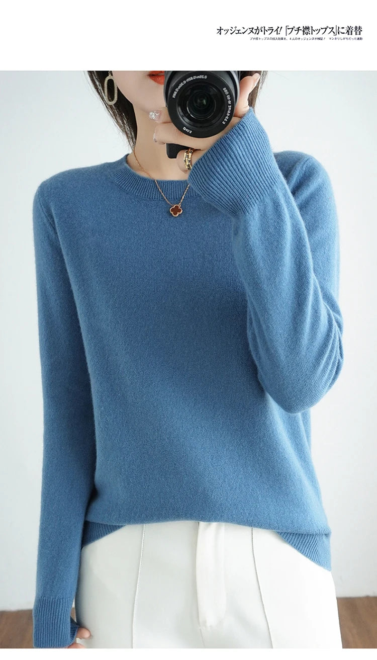 Autumn and Winter Cashmere Sweater for Women: