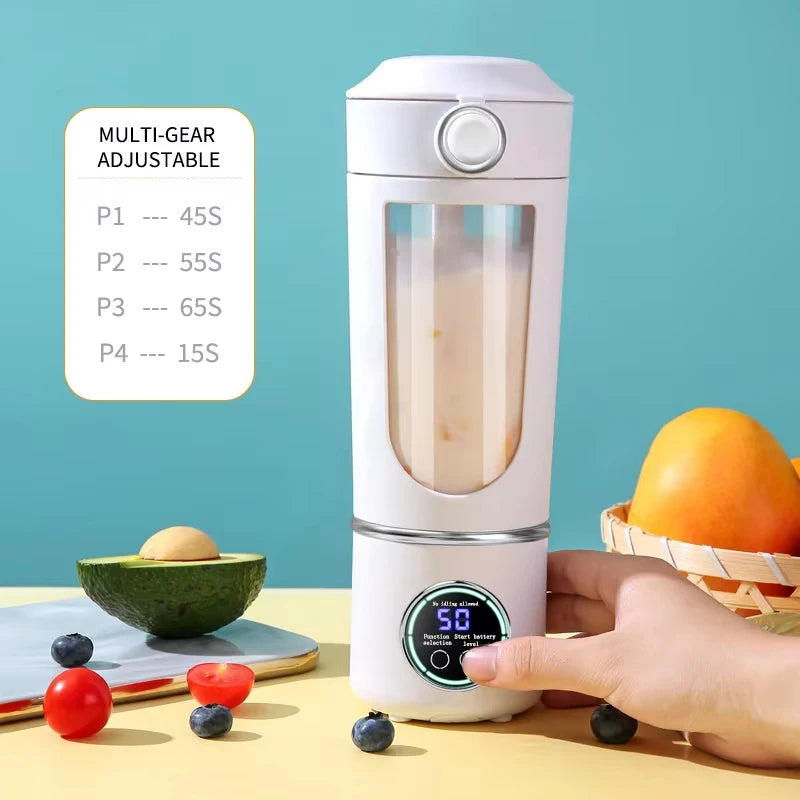 Portable 2-in-1 Blender Bottle – 700ML Smoothie & Juice Maker